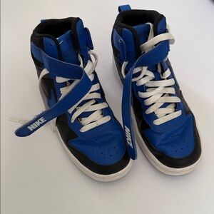 Nike Kids Blue and Black High-Top Sneakers